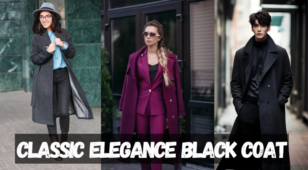 1.The Epitome of Classic Elegance: women's black coats