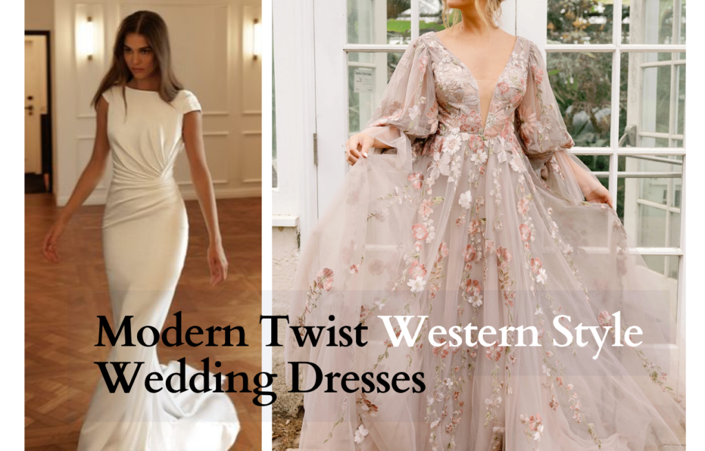 Modern Twist Western Style Wedding Dresses
